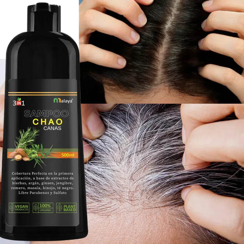 ColorNature - Shampoo Cubra Canas 3 in 1 + Tratamiento de Regalo