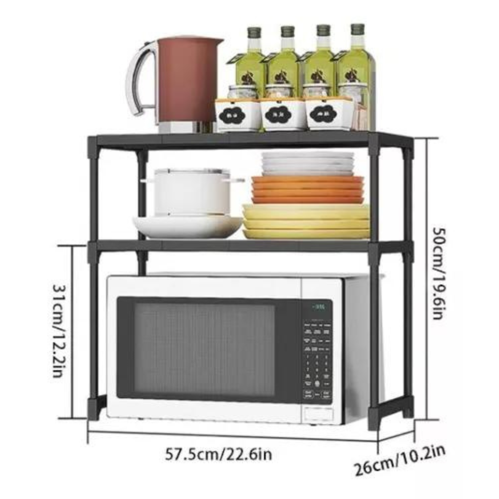 ESTANTE PRÁCTICA PARA MICROONDAS Y UTENSILIOS