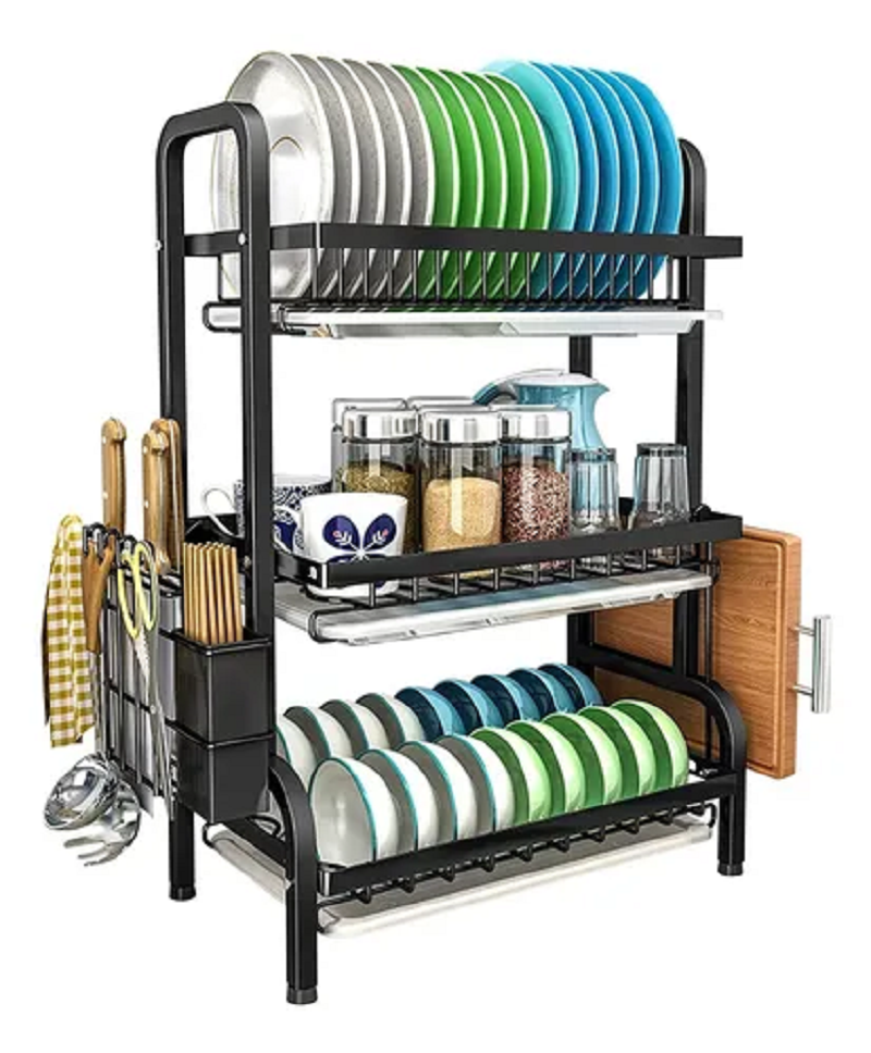 🧼✨ OrganizaMax 3 Niveles – Tu Cocina Siempre Organizada y Seca