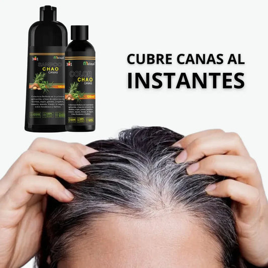 ColorNature - Shampoo Cubra Canas 3 in 1 + Tratamiento de Regalo