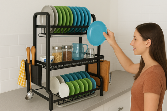 🧼✨ OrganizaMax 3 Niveles – Tu Cocina Siempre Organizada y Seca