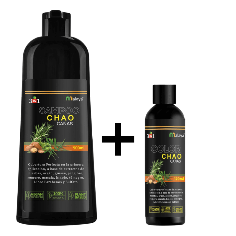 ColorNature - Shampoo Cubra Canas 3 in 1 + Tratamiento de Regalo